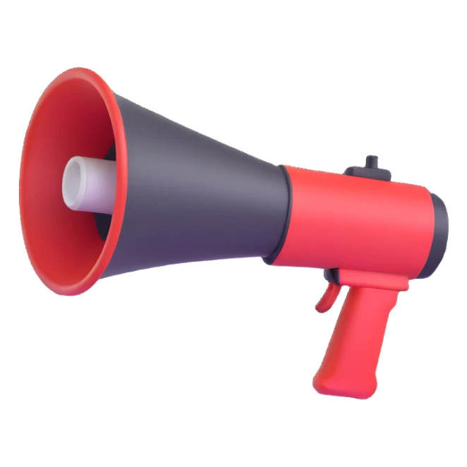 megaphone sticker
