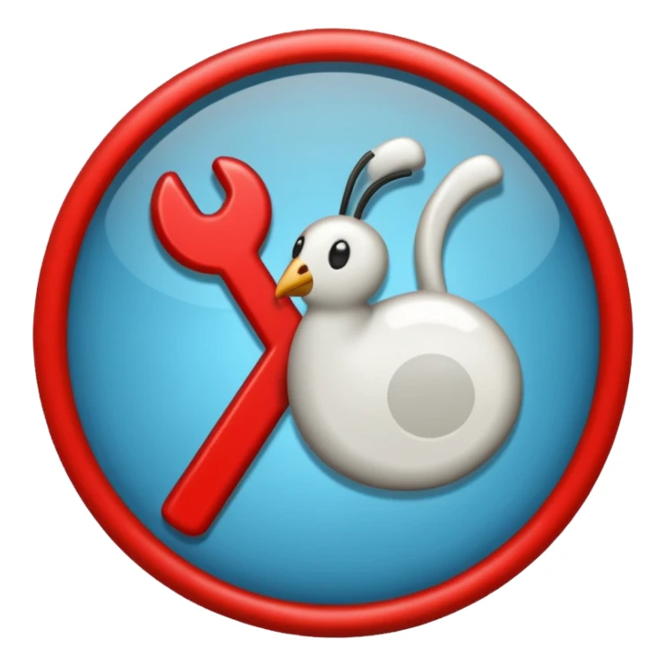 A tick sign with the background as blue sticker