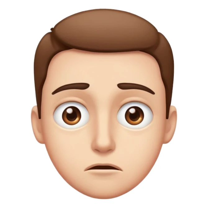 eyes squinting looking confused  sticker