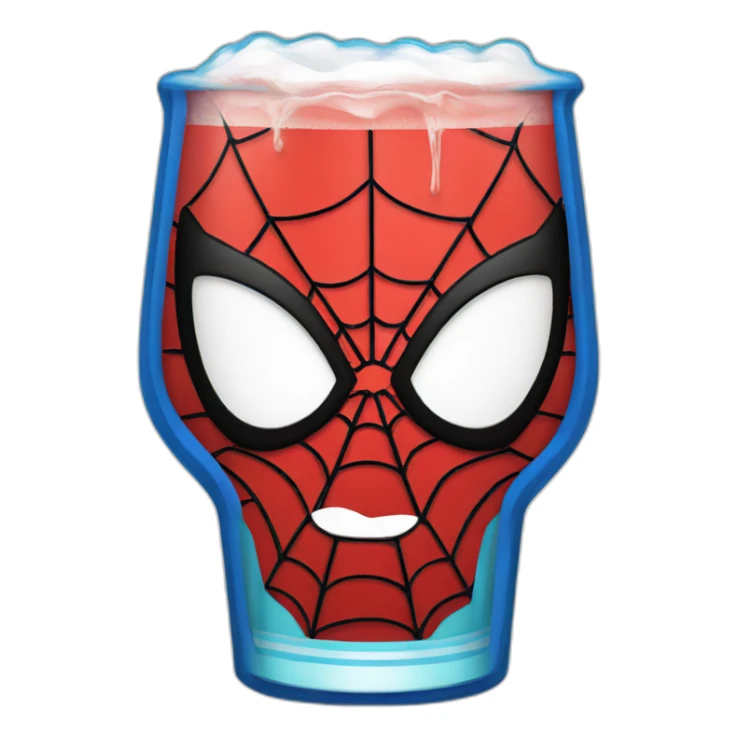 Spiderman drink sticker