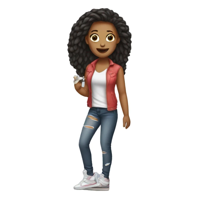  Female singer with a broken leg sticker