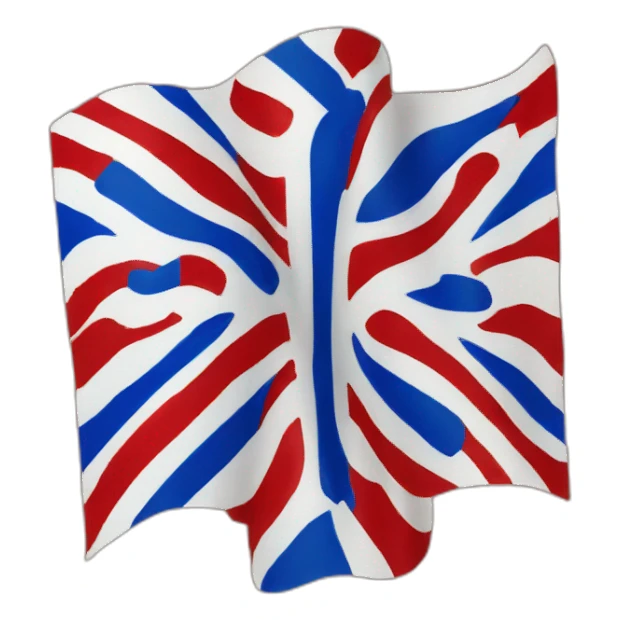 Saint Andrew Red Cross flag sticker