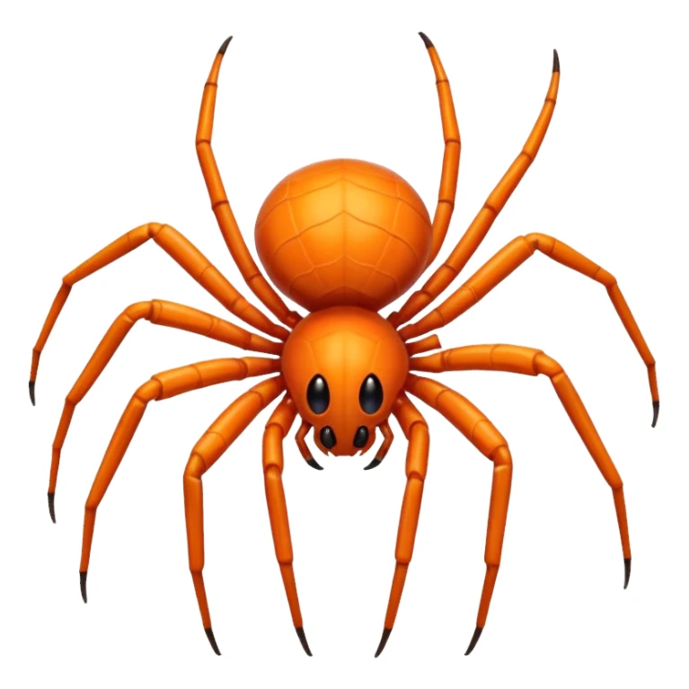 shiny orange spider sticker