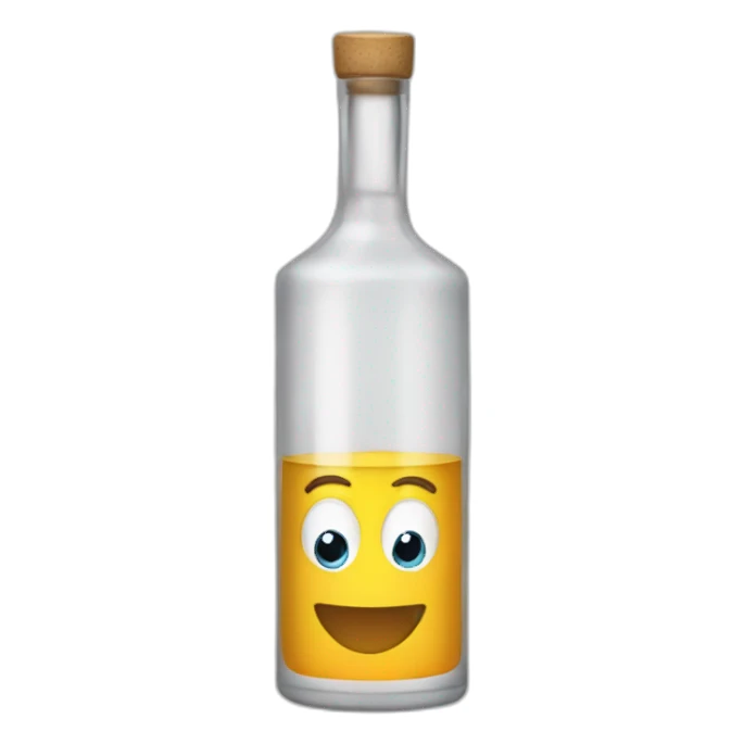 garrafa de vodka sticker