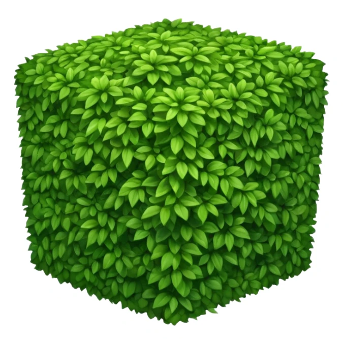 Square-shaped bush sticker