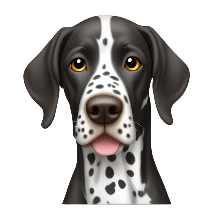 Black and white spotted German shorthaired pointer sticker