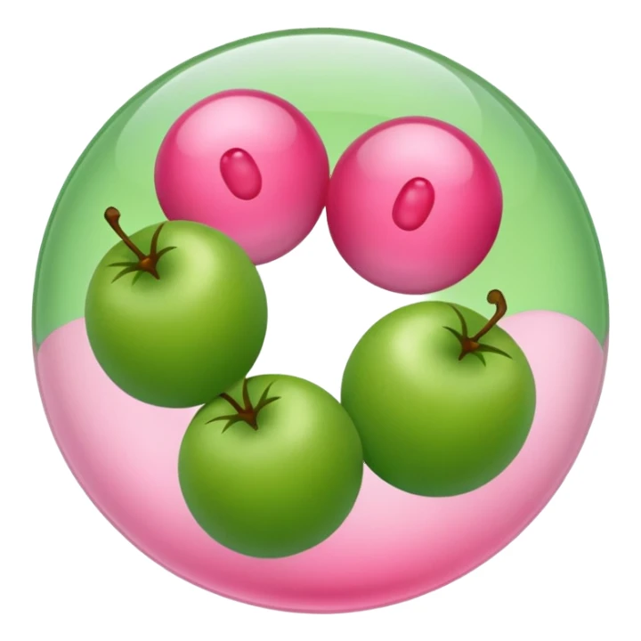 light green and pink vitamins sticker