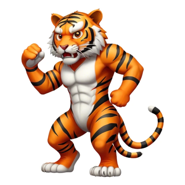 ANGRY Tiger  ful;l body sticker