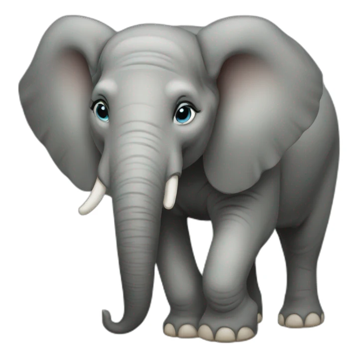 Big fat female elephant sticker