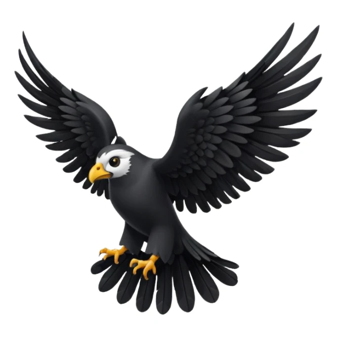 only black wings, no birds sticker