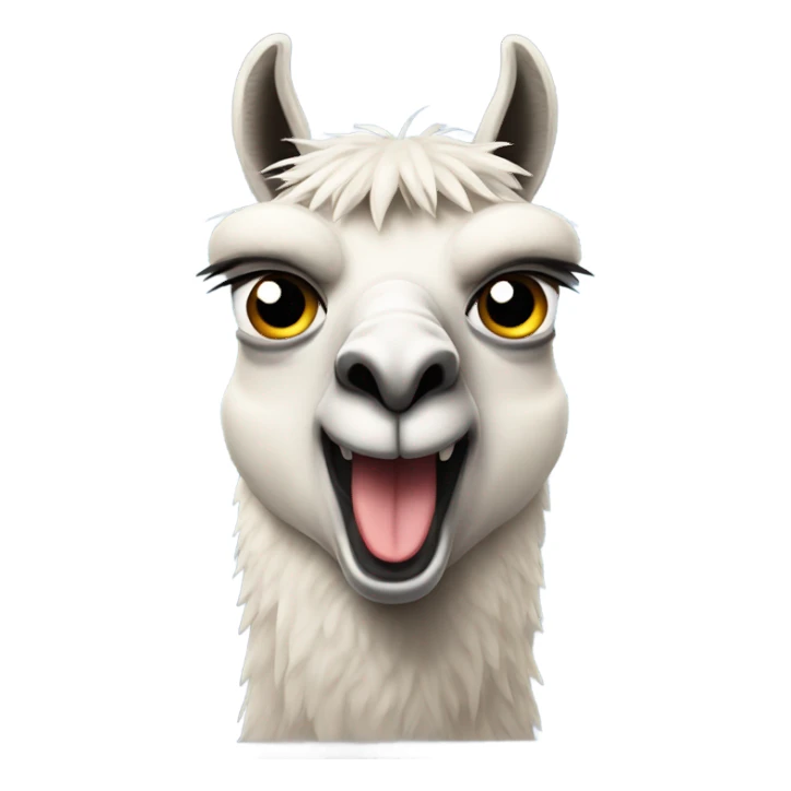 angry lama sticker