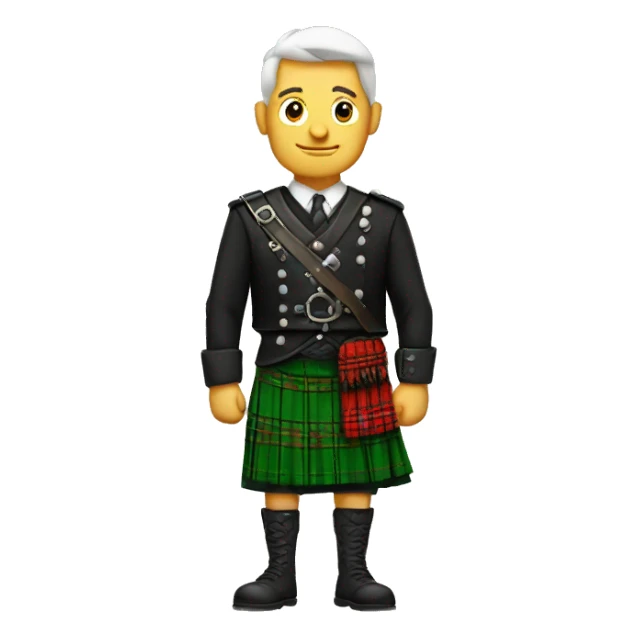 Guy in a kilt sticker