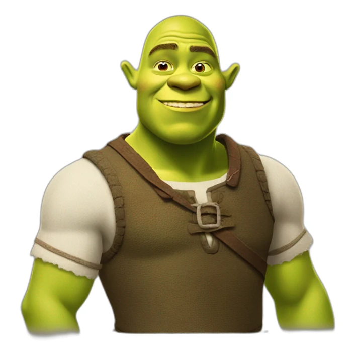 shrek and fiona detail sticker