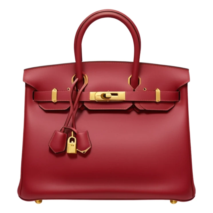 hermes birkin cherry color bag sticker