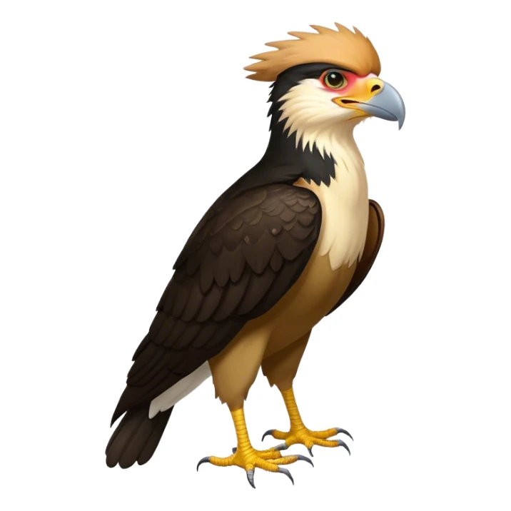 Crested caracara sticker
