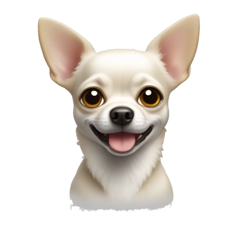 chihuahua pequeño blanco  sticker