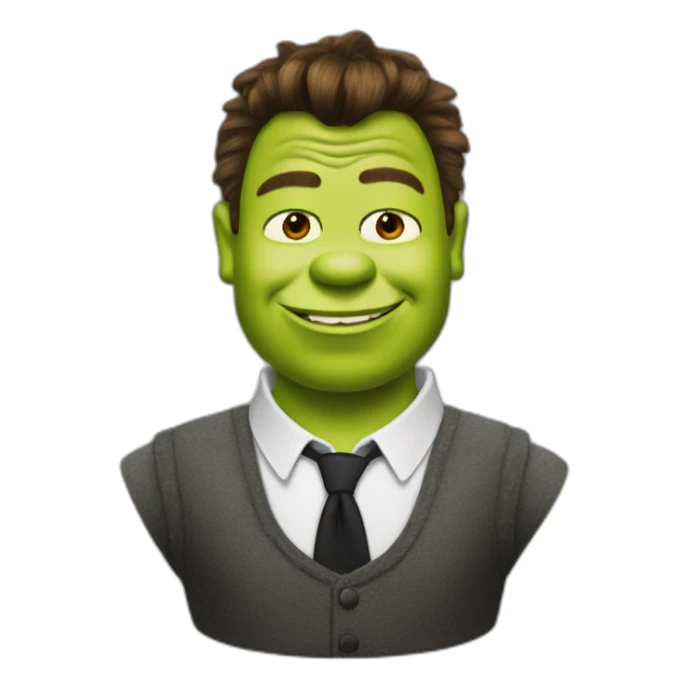 shrek as rick astley sticker