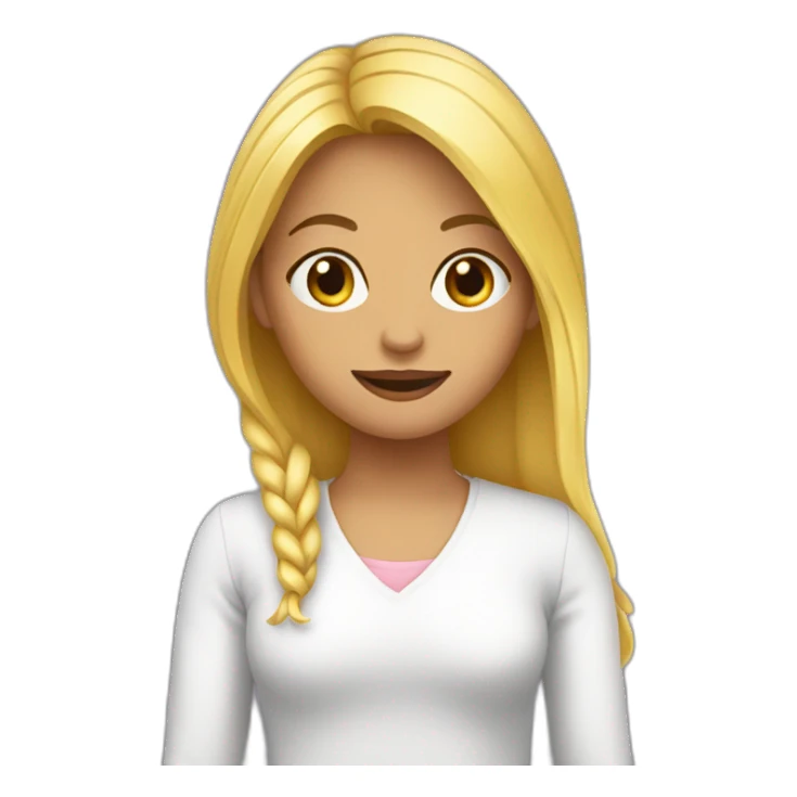 Fille énervé sticker