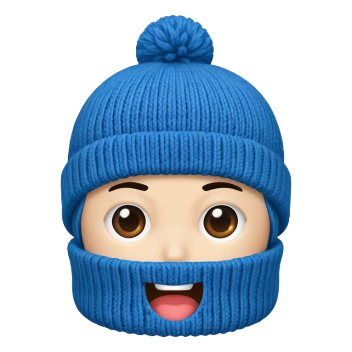 only a beanie, no person sticker