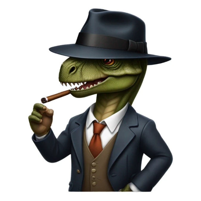 Gangster dinosaure  sticker