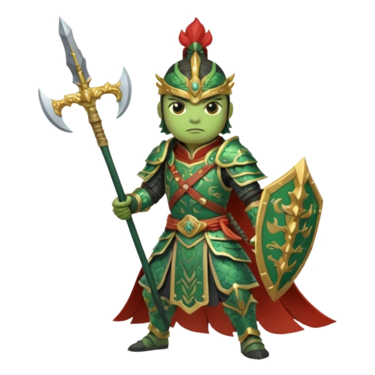 Pepe as Lu bu from 3 kingdoms sticker