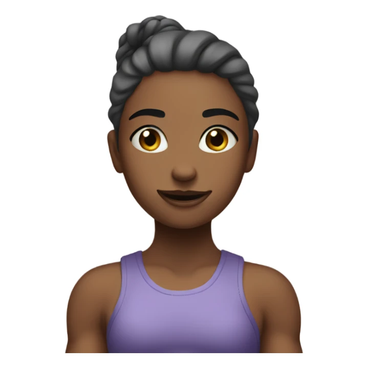 Girl with muscles ￼ sticker