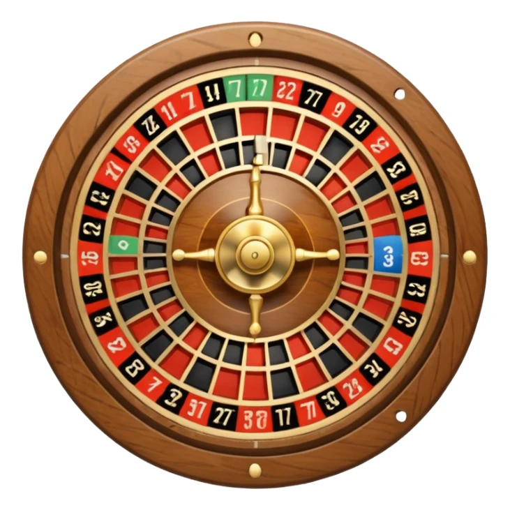 roulette wheel from one to seven sticker