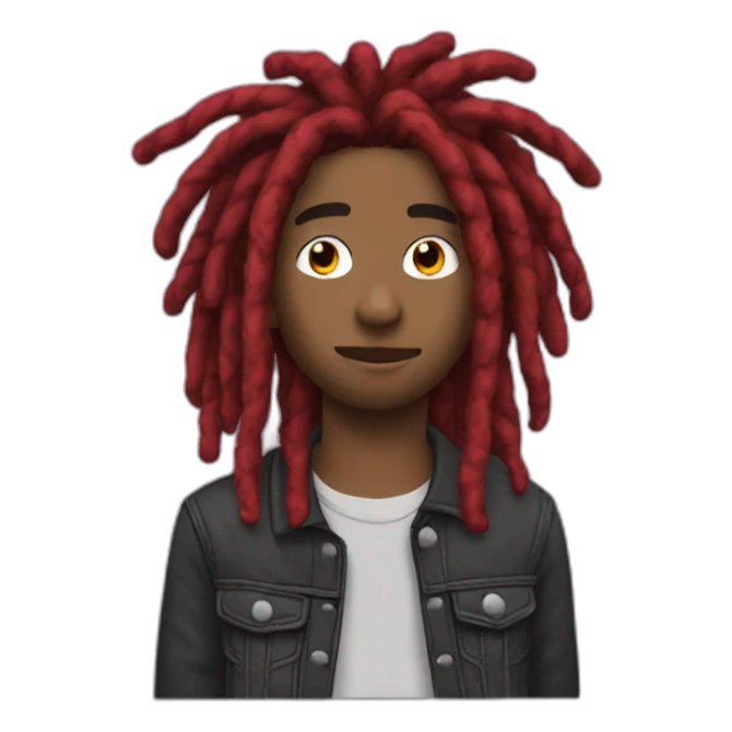 Red dreads carti sticker