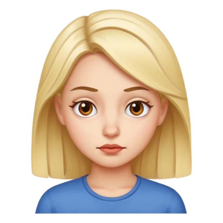 Girl Making side eye sticker