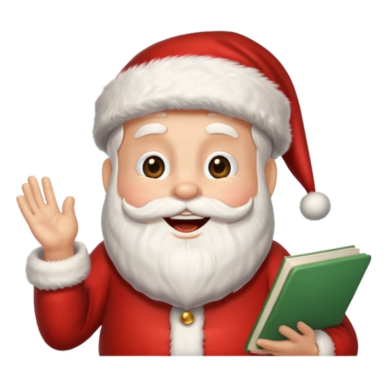 singing santa sticker