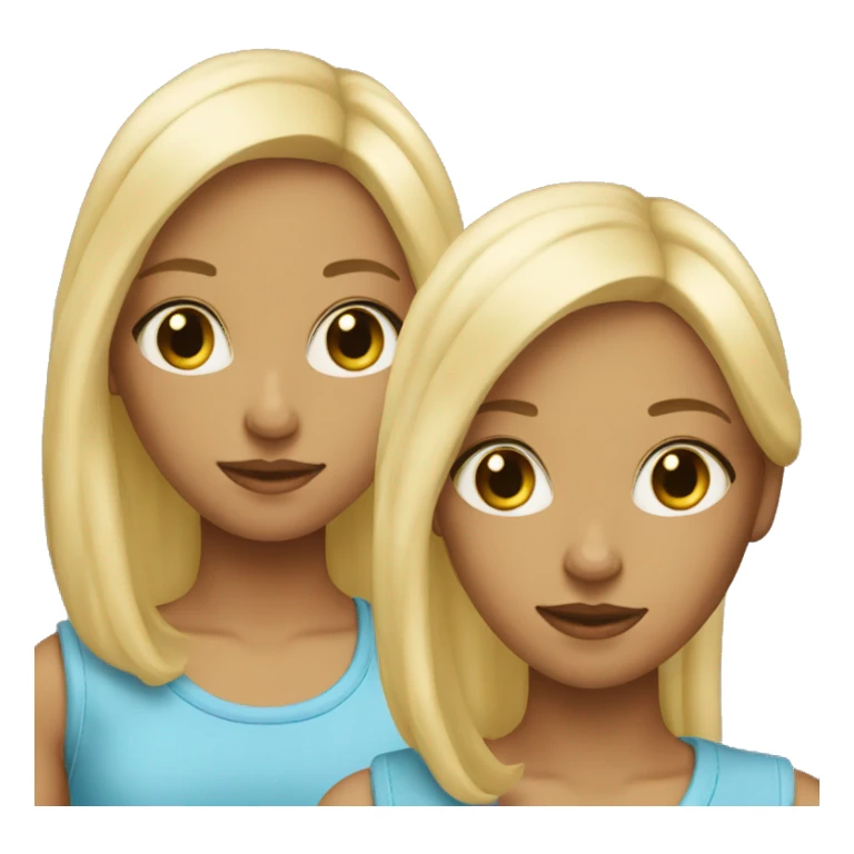 Two blonde twins  sticker