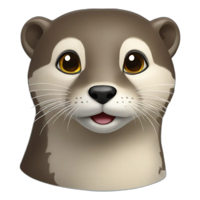 Loutre sur guépard sticker