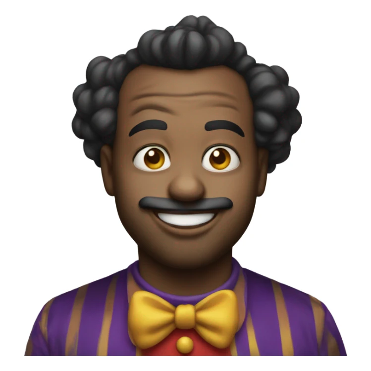 Dominic as a clown sticker