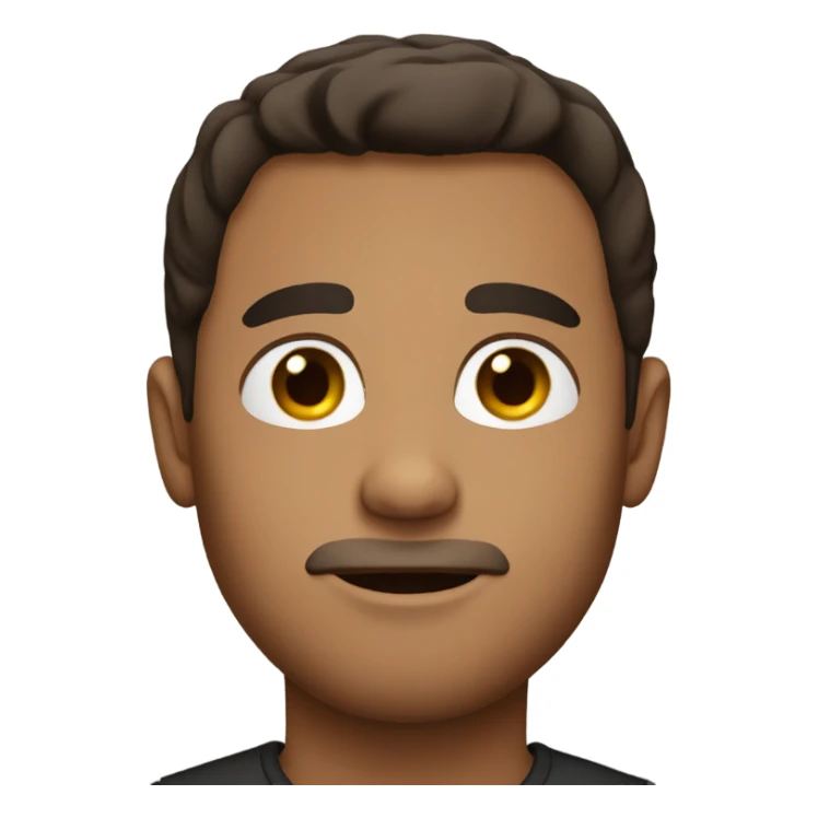 dark brown haired man sticker