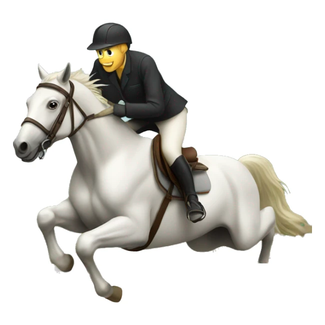 Horse jumping fence  sticker