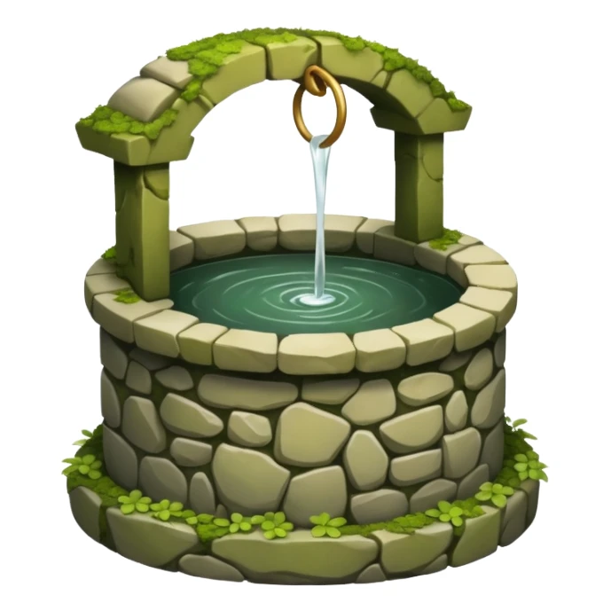 wishing well sticker