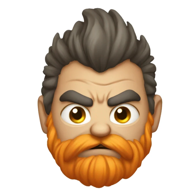 little cute angry colored dwarfs sticker