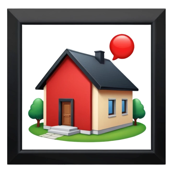 A red pill house  sticker