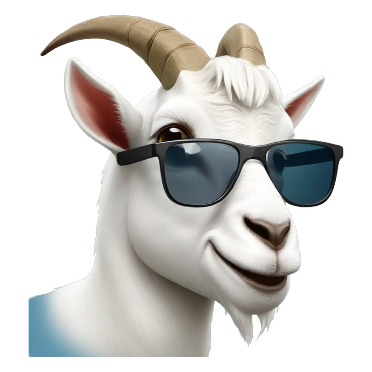 goat with sunglasse sticker