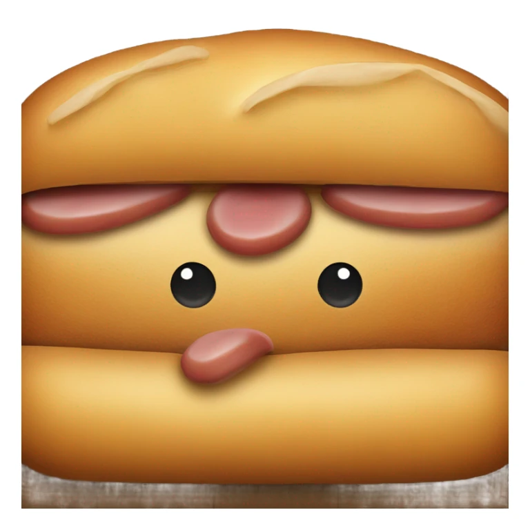 Bread with a sausage in it sticker