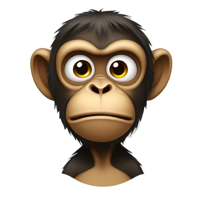 Disgusted monkey  sticker