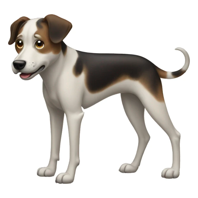 Dog with 6 legs and two heads sticker