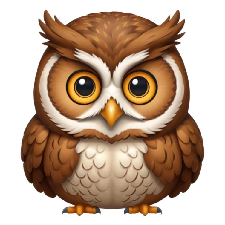 şişko baykuş sticker