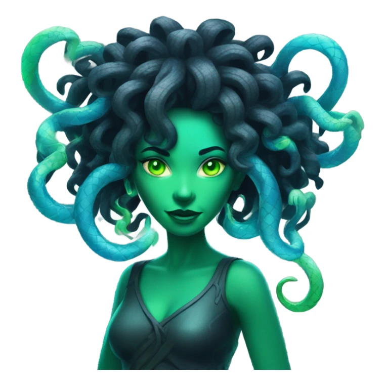 Neon Medusa  sticker