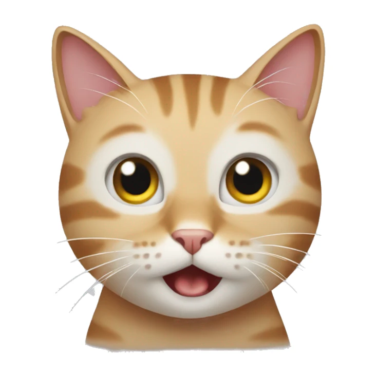 Cat surprised  sticker