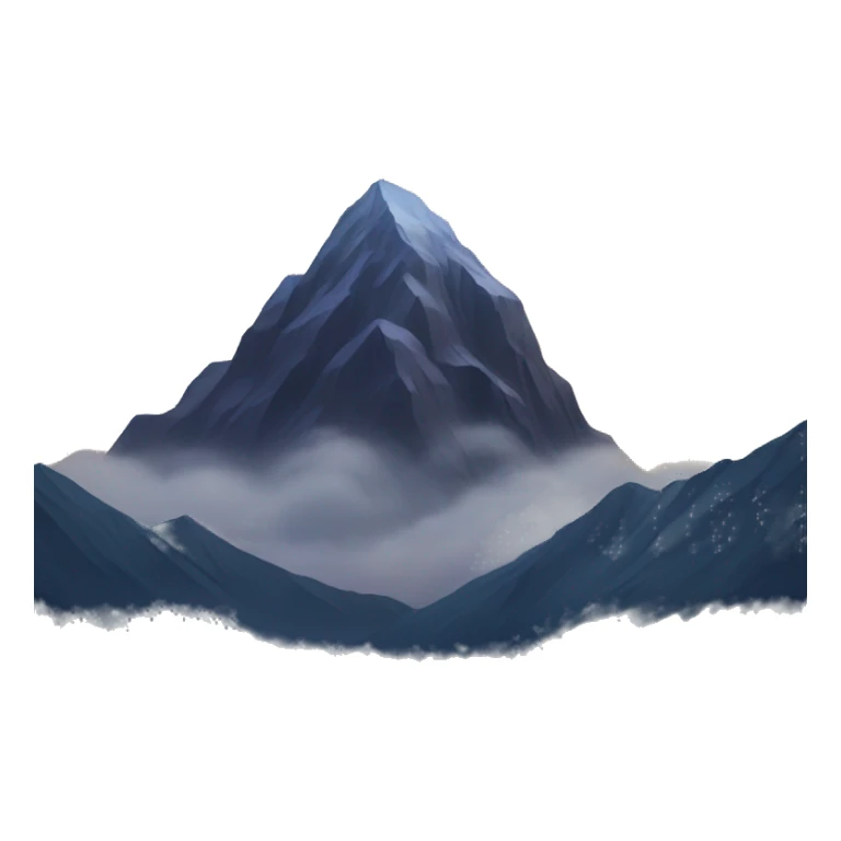 night mountain sticker