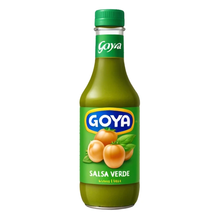 Goya Salsa Verde bottle sticker