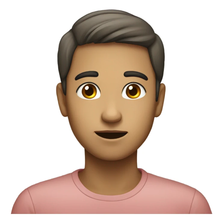 Side eye and blushing sticker