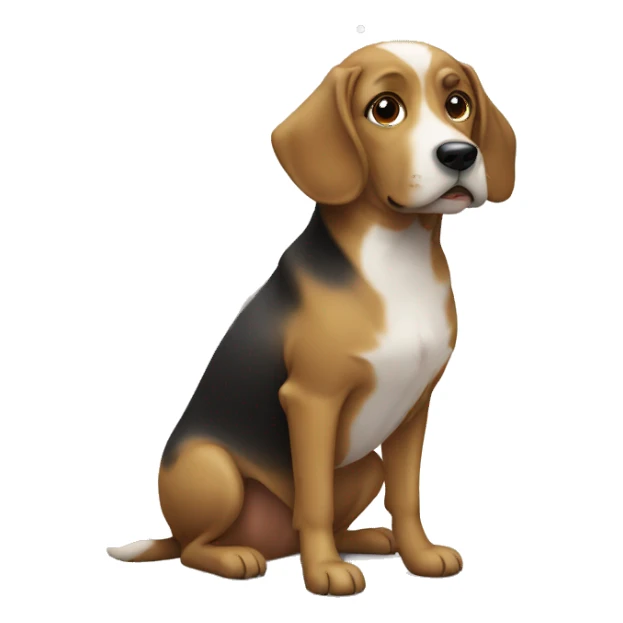 Dog at Christmas sticker