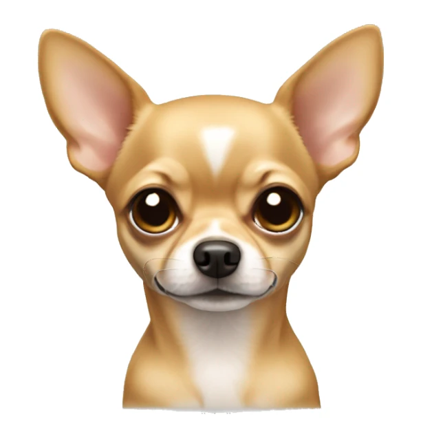 Tan Applehead chihuahua sticker